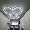 Éclairage LED hexagonal premium 6500K pour garages