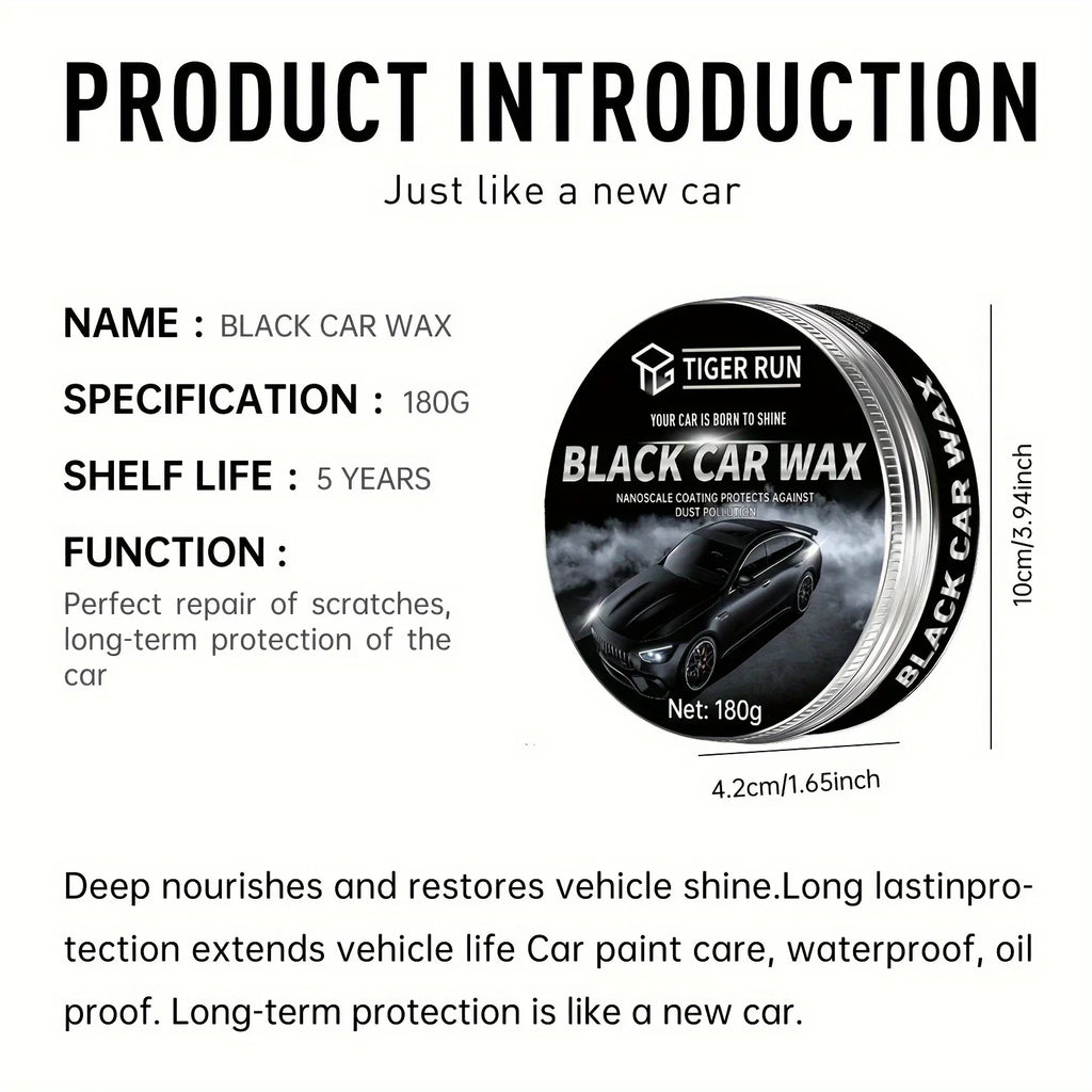 Cire noire voiture – Haute brillance & protection UV 100 g