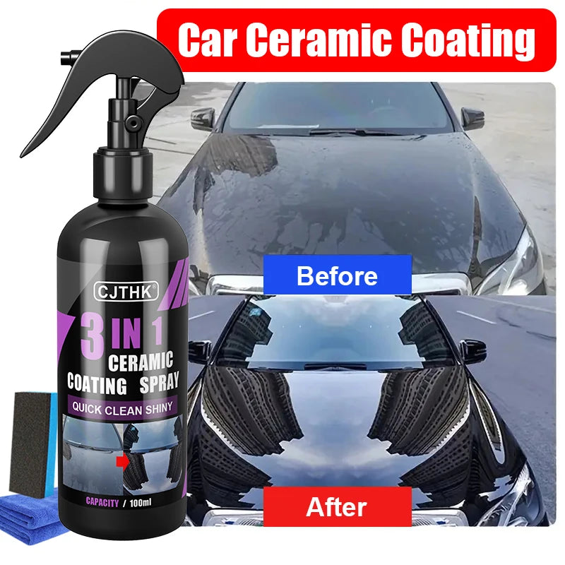 Spray nano‑céramique – protection hydrophobe