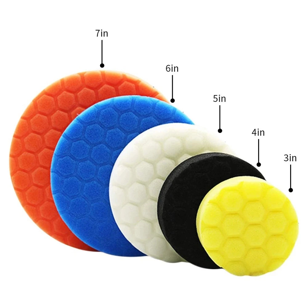Kit tampons polissage 3–7’’ – Pads mousse
