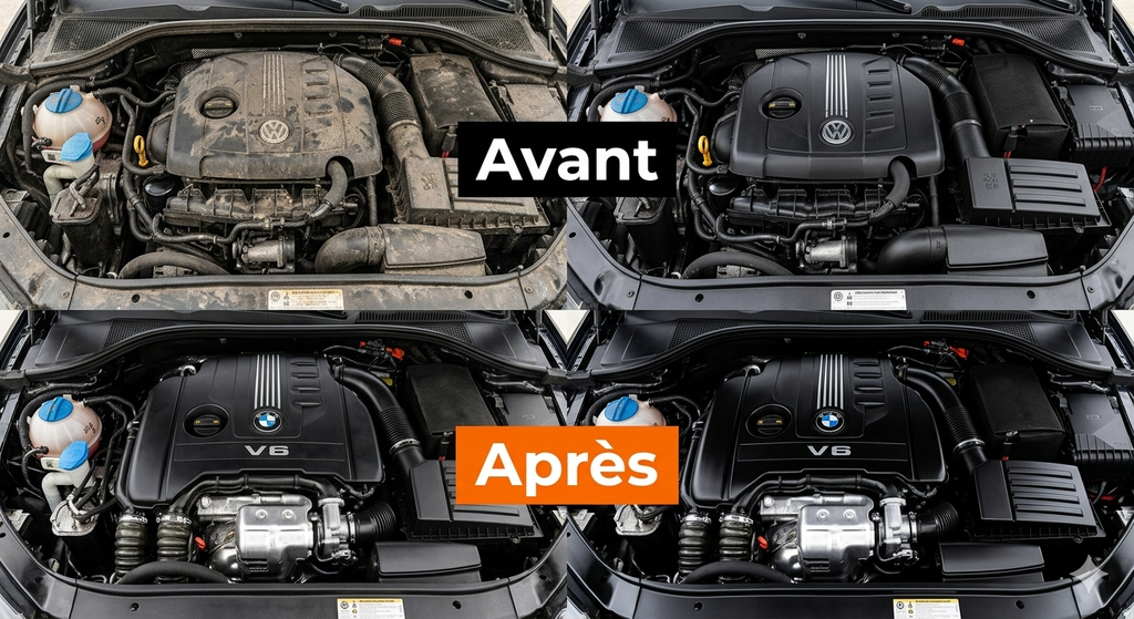 Nettoyant moteur puissant – Décontamination rapide