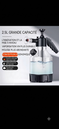 Pulvérisateur mousse 2,5 L – mousse épaisse, 3 buses