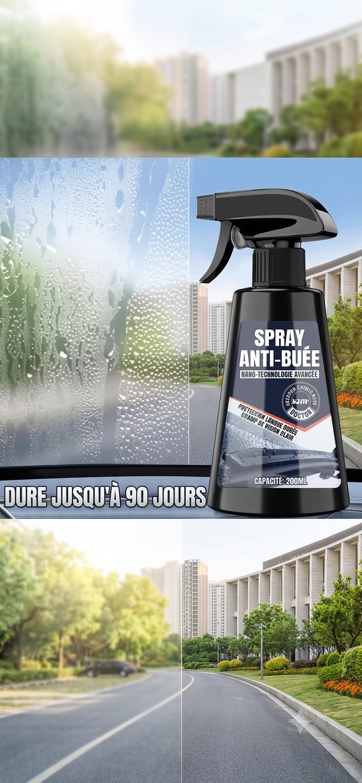 Traitement anti‑pluie voiture 200ml
