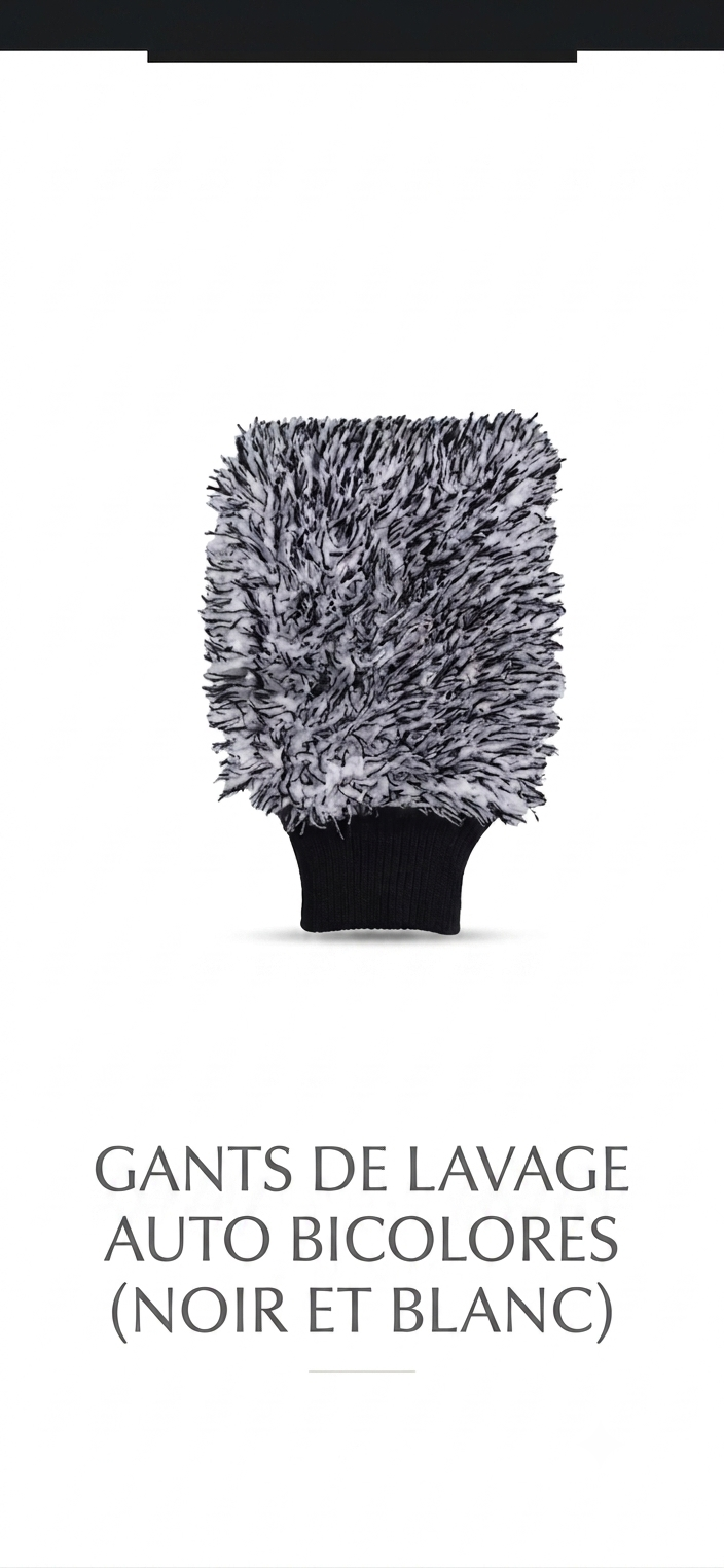 Gant microfibre épais pour lavage