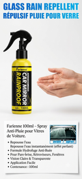Spray anti‑pluie voiture – effet hydrophobe 100ml