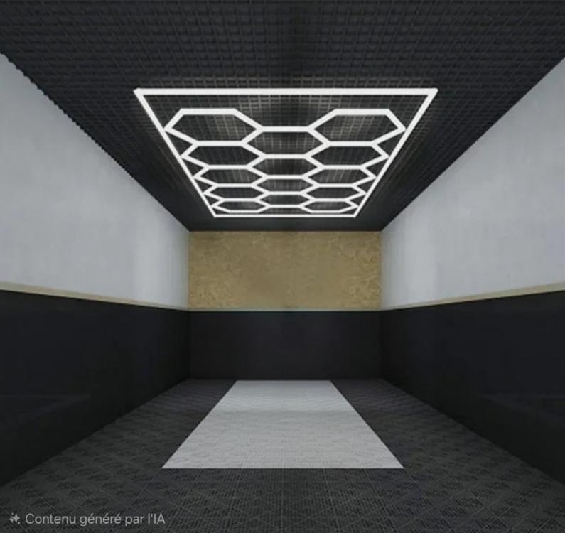 Lumière LED hexagonale