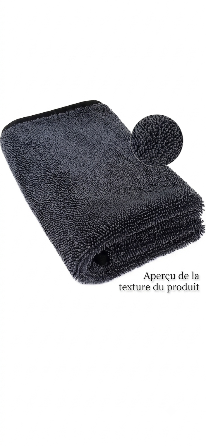 Serviette microfibre auto – ultra absorbante