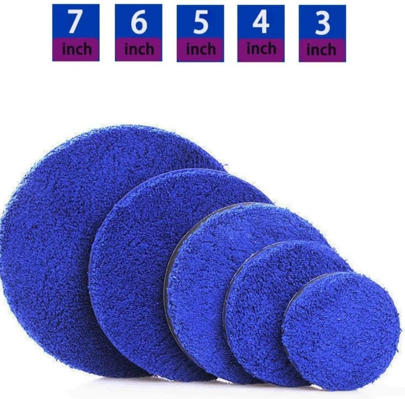 Tampons polissage microfibre