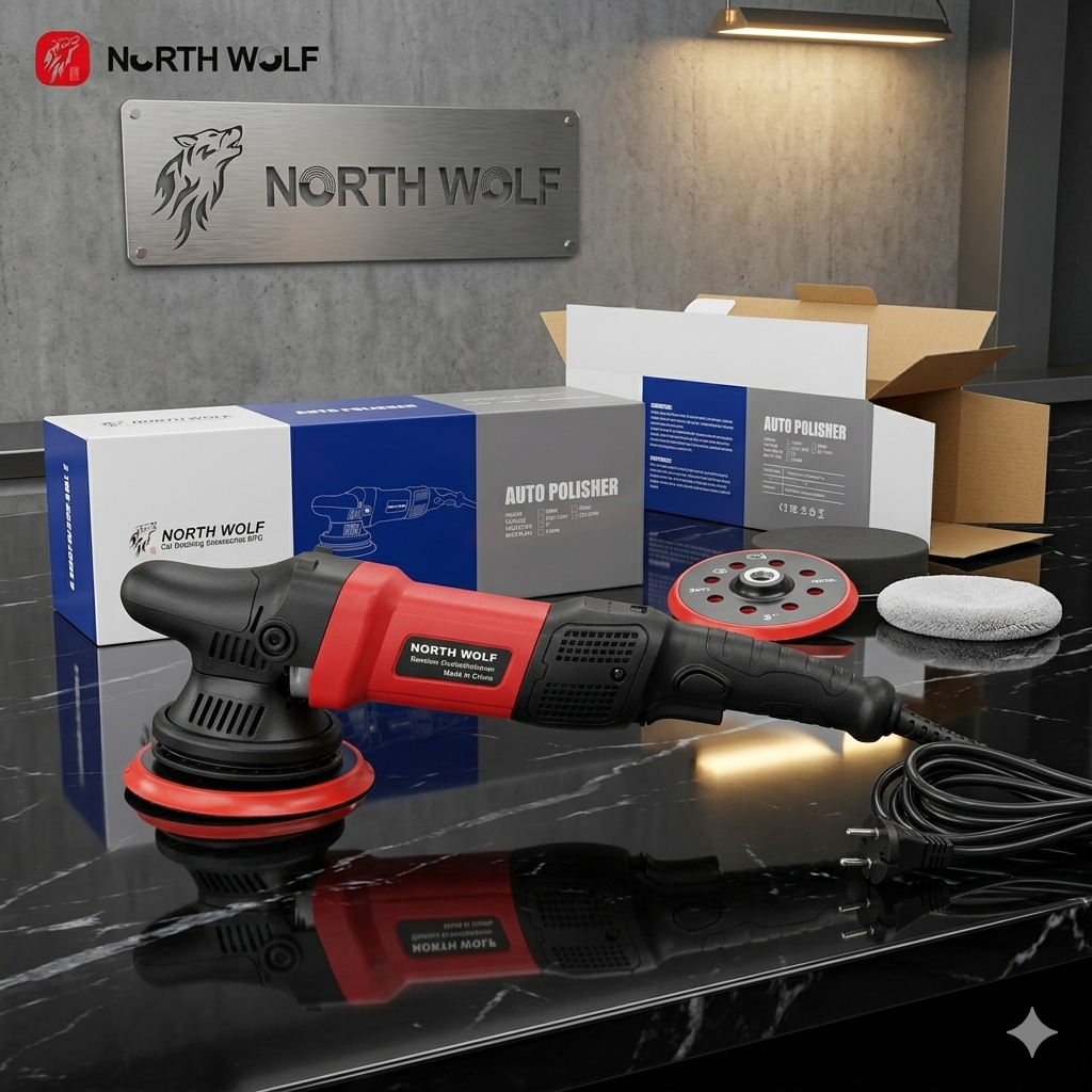 NORTH WOLF – Machine de polissage15mm/21mm Dual Action  5"/6" CarPolisseuse voiture