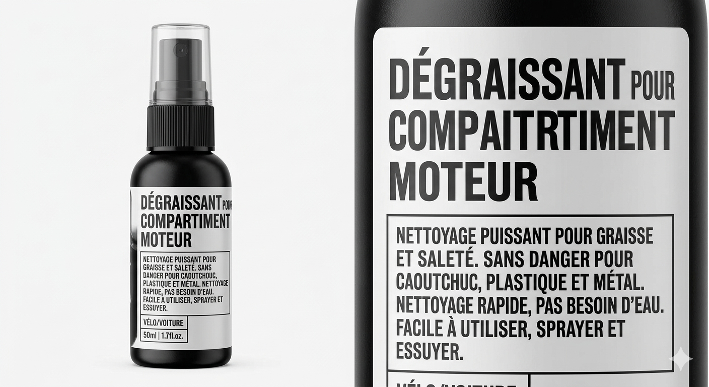 Nettoyant moteur puissant – Décontamination rapide