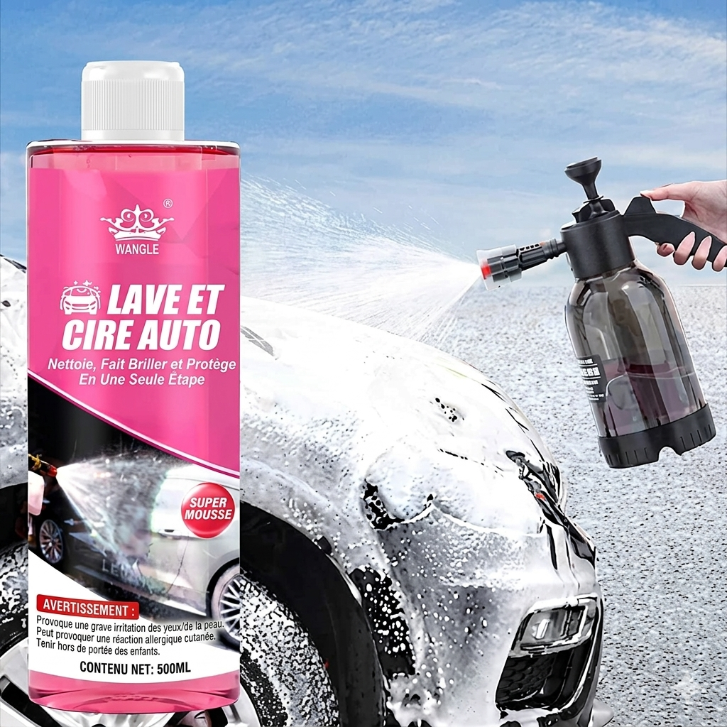 Shampoing auto 500 ml – Lave & Cire pH neutre